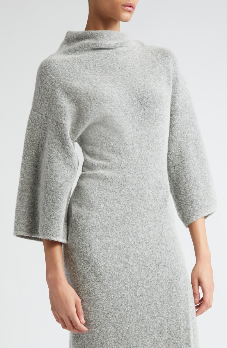Proenza Schouler Wool Blend Midi Sweater Dress, Alternate, color, 