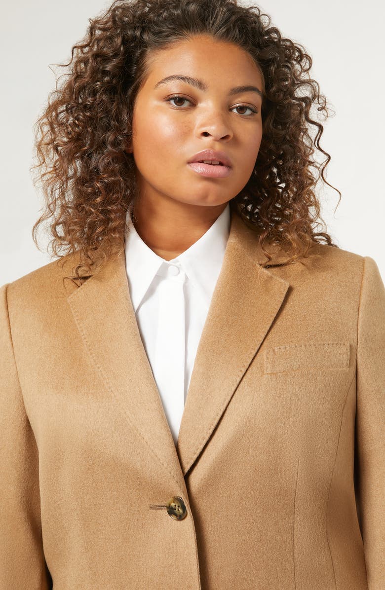 Marina Rinaldi Biagio Camel Hair Blazer, Alternate, color, 