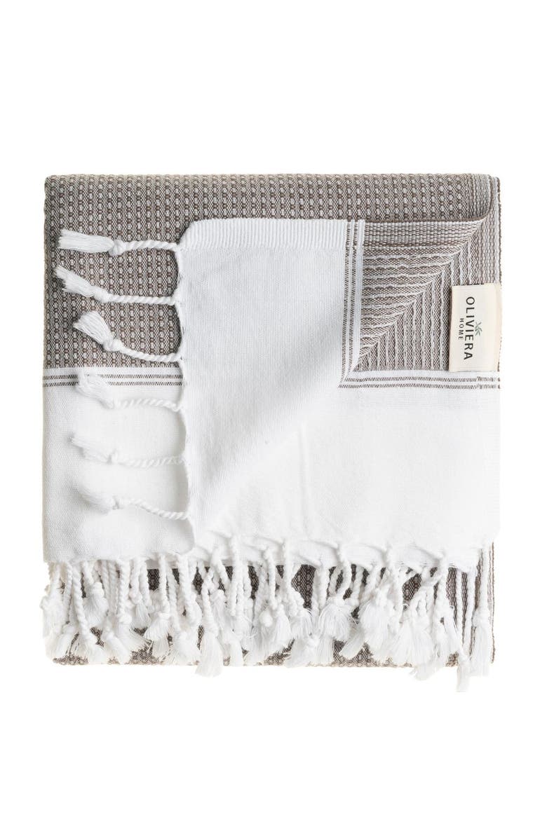 Oliviera Home Pria Turkish Cotton Towel Bundle, Alternate, color, Light Gray