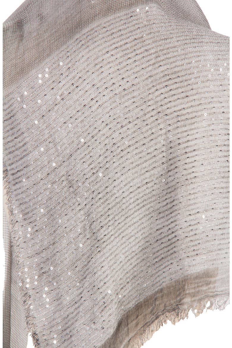 Shimmer Sequin Longline Ruana, Alternate, color, GREY
