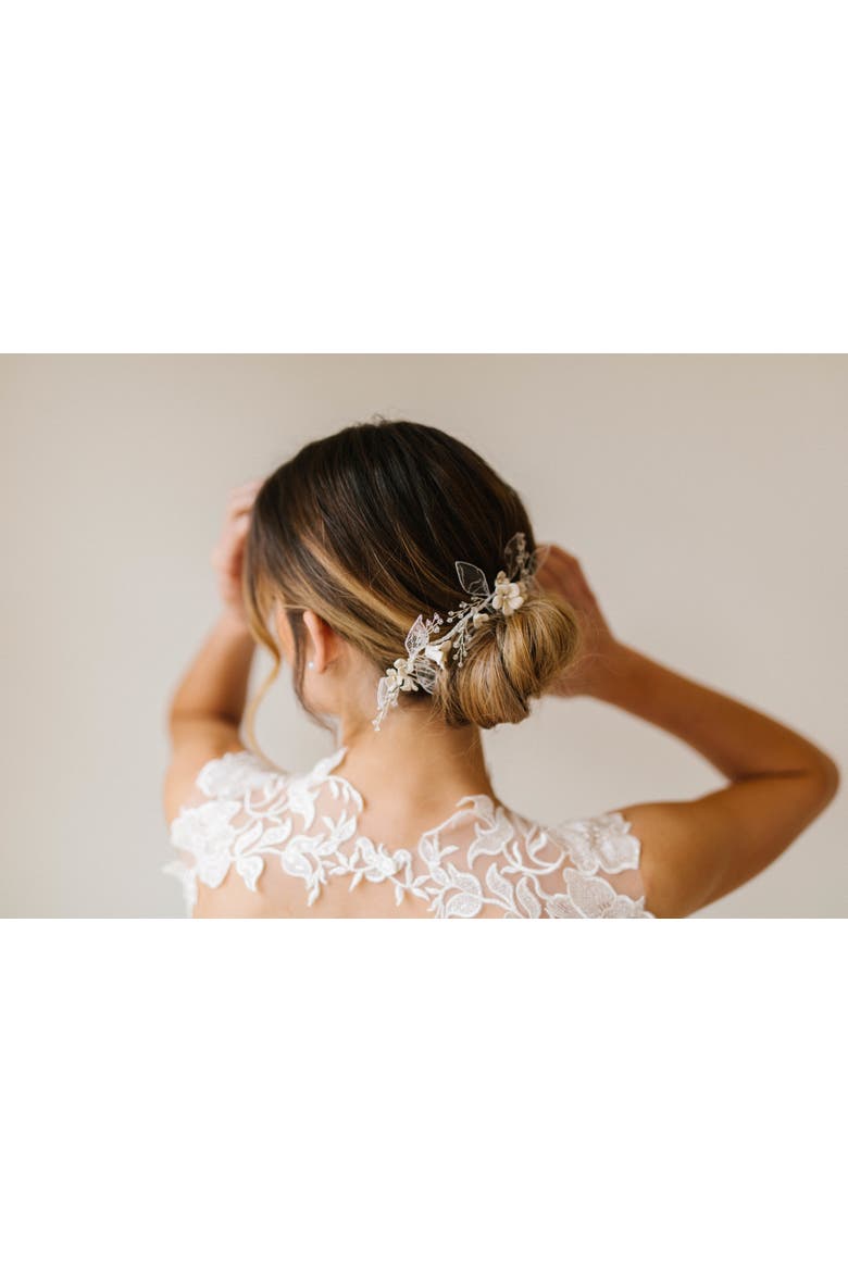 Delilah Bridal Comb, Alternate, color, Gold