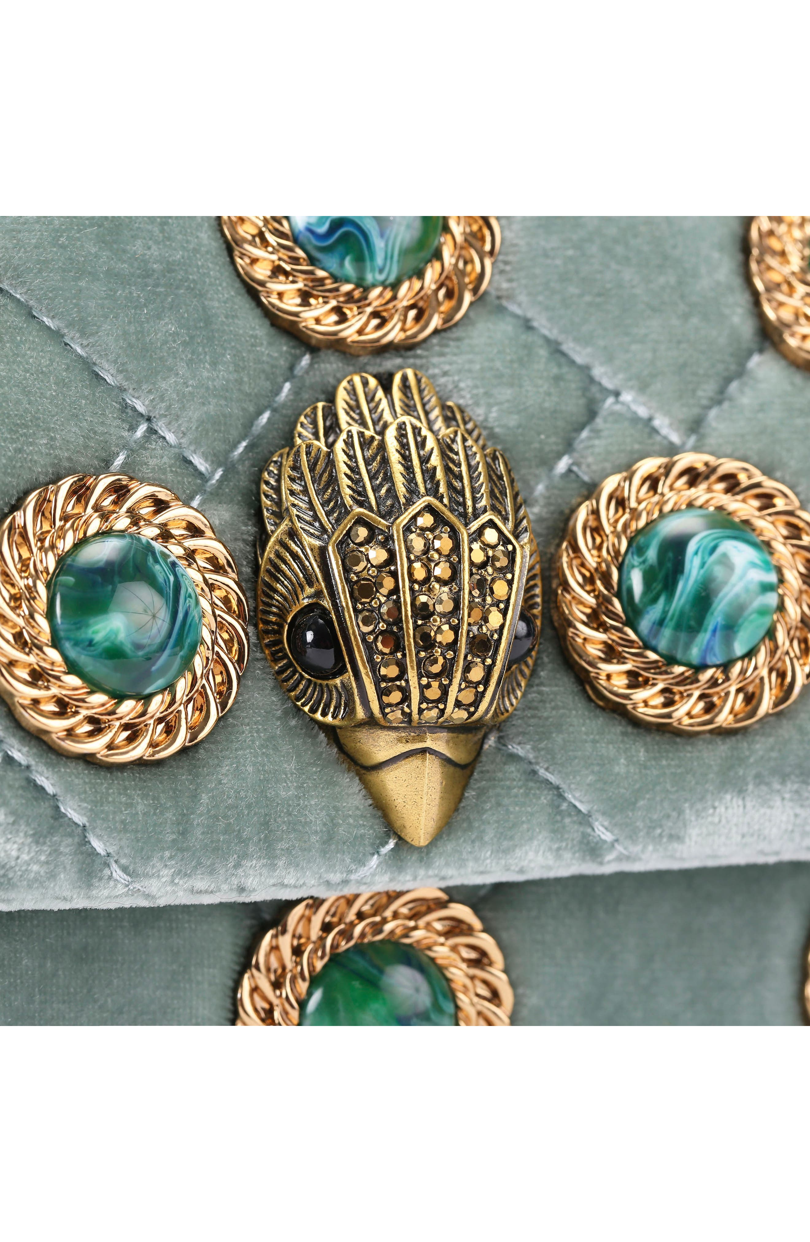 Kurt Geiger London Mini Kensington Velvet Crossbody Bag, Alternate, color, 