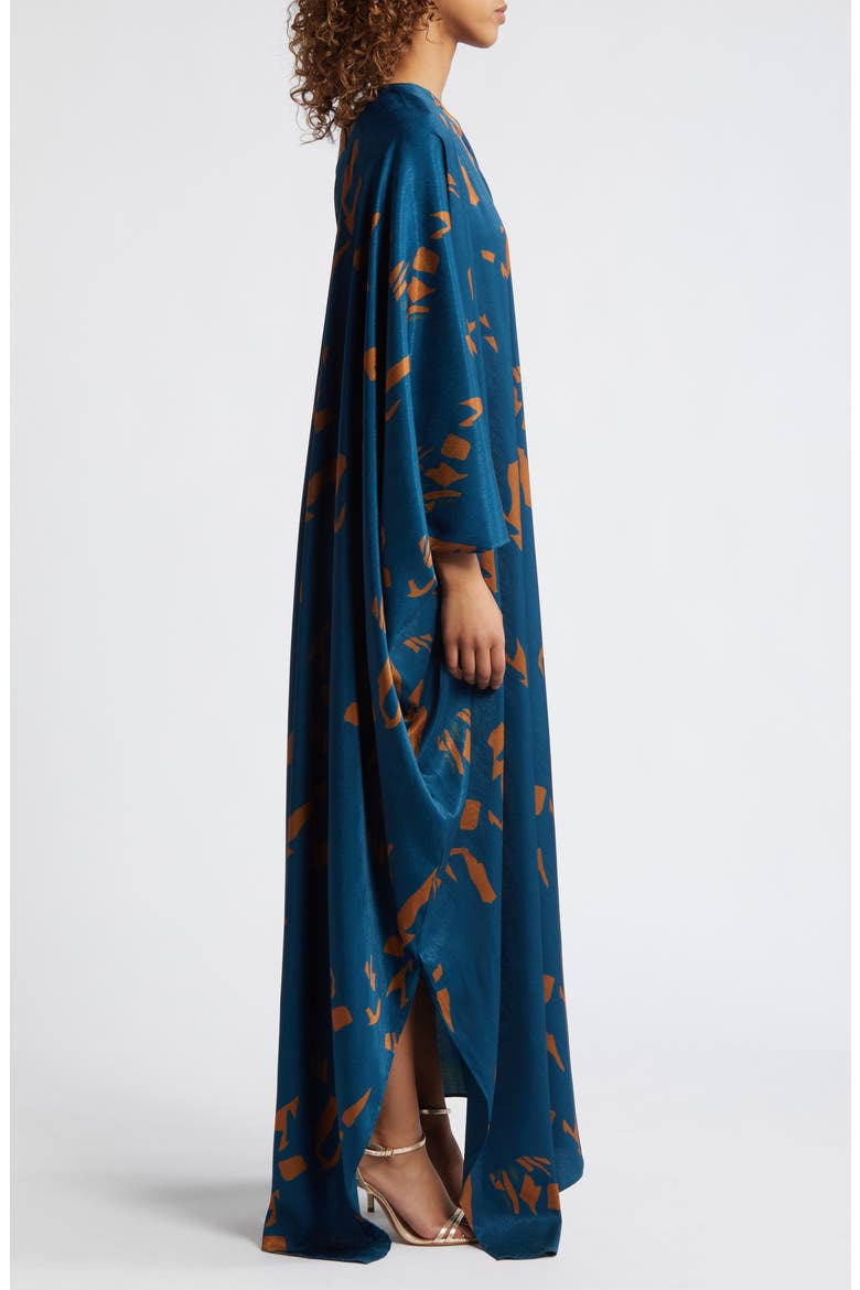 Satu One-Shoulder Dress, Alternate, color, BLUE