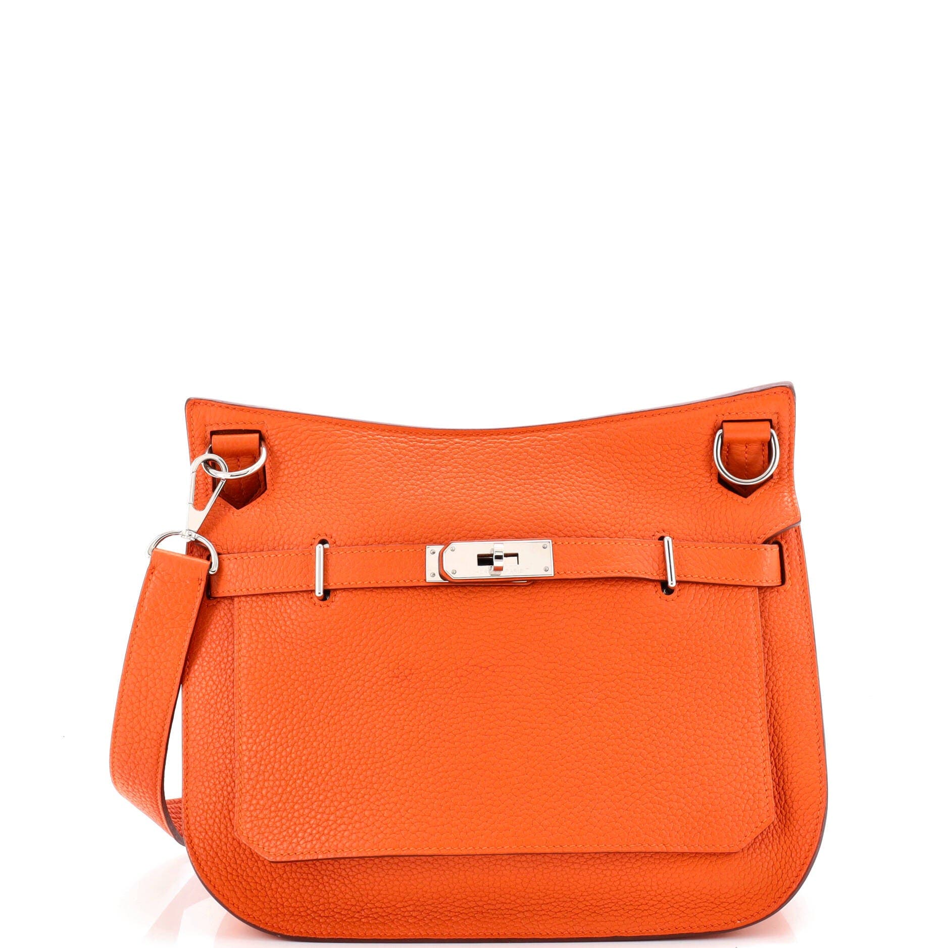 Pre-Owned Hermes Jypsiere Bag Clemence 28, Main, color, Orange H