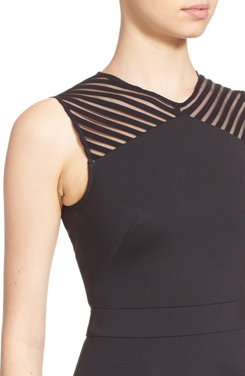 Ted Baker London 'Eleese' Mesh Detail Skater Dress, Alternate, color, 