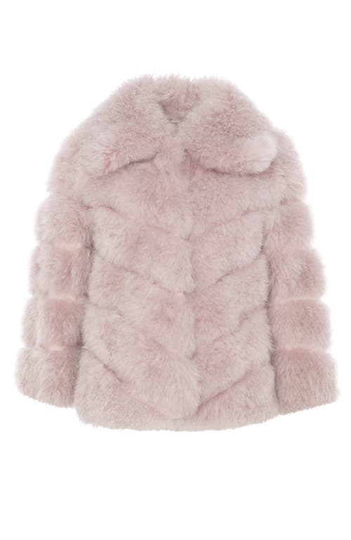 Gorski Cashmere Goat Diagonal Jacket In Pink