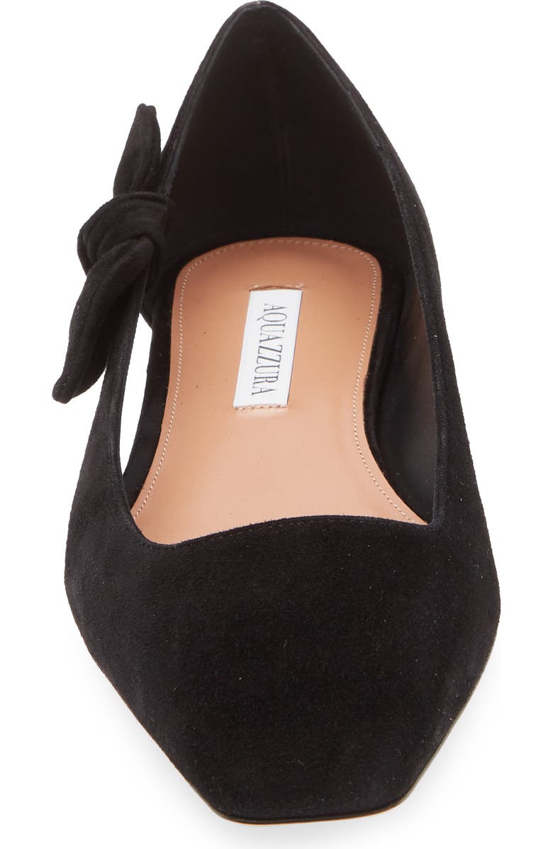 Aquazzura Very Bow Tie Flat, Alternate, color,