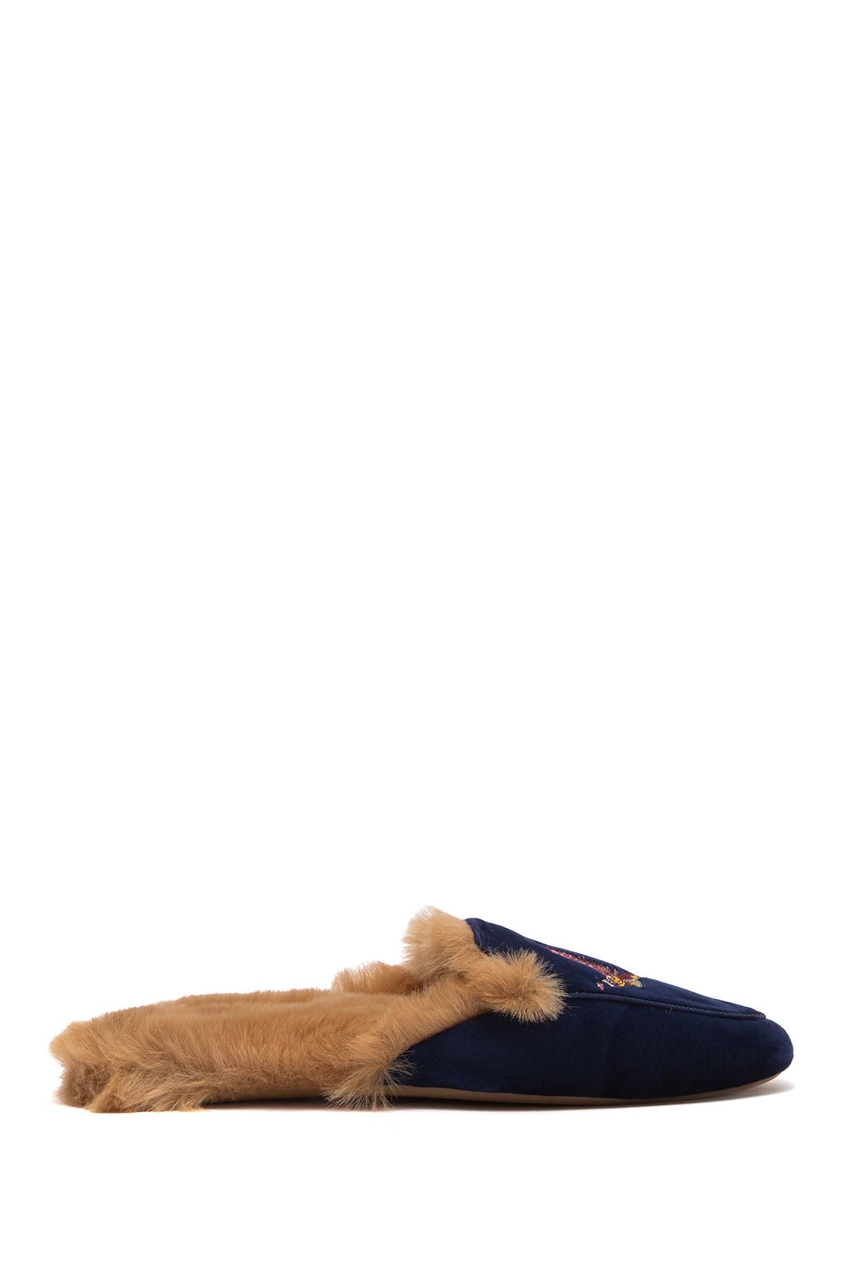 Joules Ferndale Premium Loafer Faux Fur Slipper, Alternate, color, 