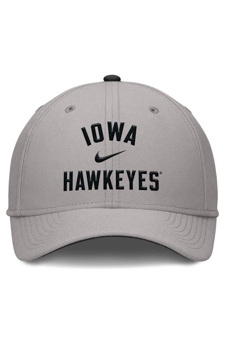 Nike Men's Nike Gray Iowa Hawkeyes Rise Prep Performance Flex Hat, Alternate, color, Gray