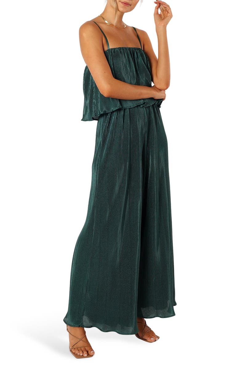 Petal & Pup Jillian Plissé Jumpsuit, Alternate, color, 