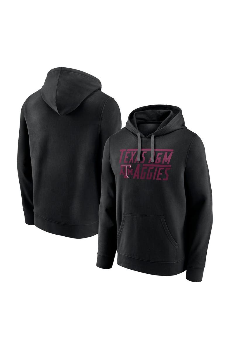 FANATICS Men's Fanatics Branded Black Texas A&M Aggies Favorite Longshot Pullover Hoodie, Main, color, 