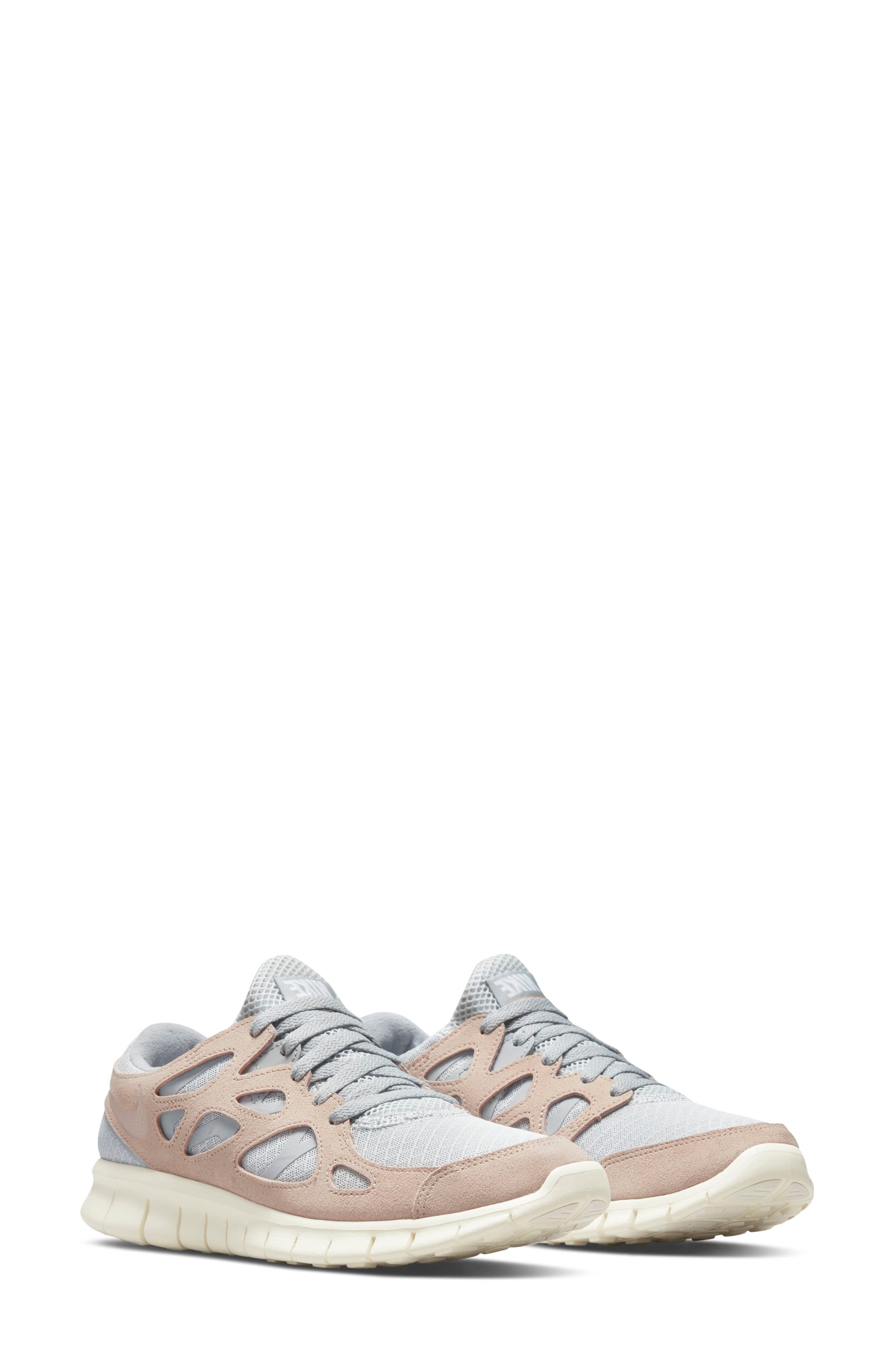 Free Run 2 Sneaker, Main, color, PURE PLATINUM/ FOSSIL STONE