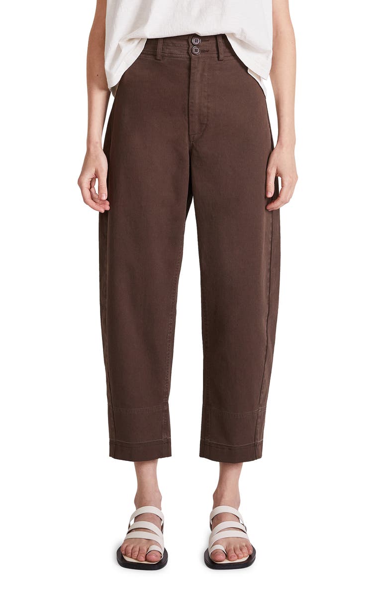 Apiece Apart Mari Cotton Barrel Pants, Main, color,