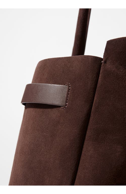 & Other Stories Large Suede Tote Bag In Brown