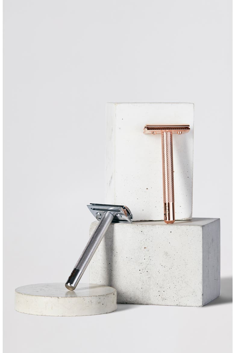 THE SINGLE Sensitive Skin Razor, Alternate, color, BRUSHED CHROME