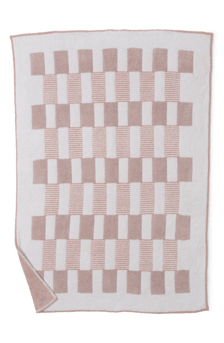 Barefoot Dreams<sup>®</sup> CozyChic<sup>®</sup> Tile Check Throw Blanket, Alternate, color, Willow Multi