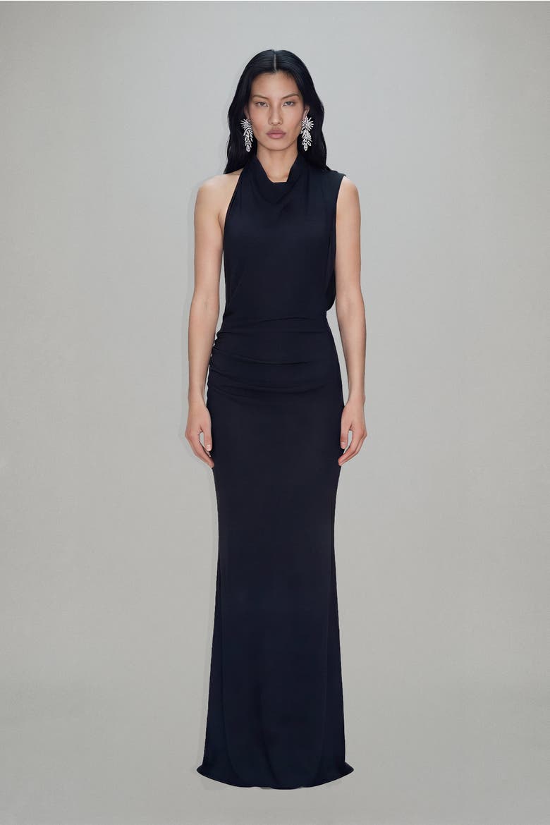 Flora Gown, Main, color, Black