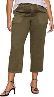 Sanctuary Retreat Mid Rise Crop Straight Leg Utility Pants
