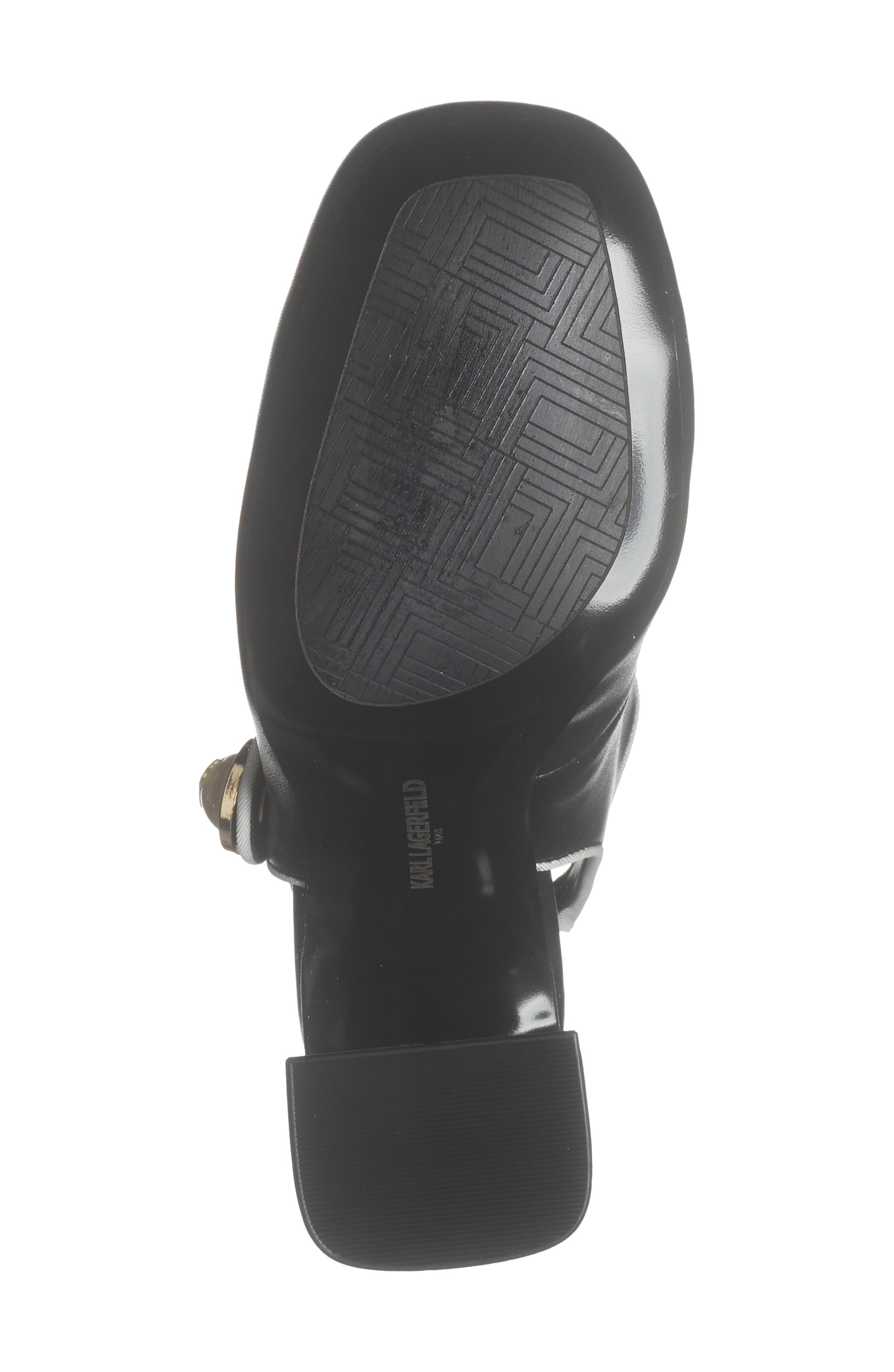 KARL LAGERFELD PARIS Piermont Slingblack Pump, Alternate, color, Black/ Bright White