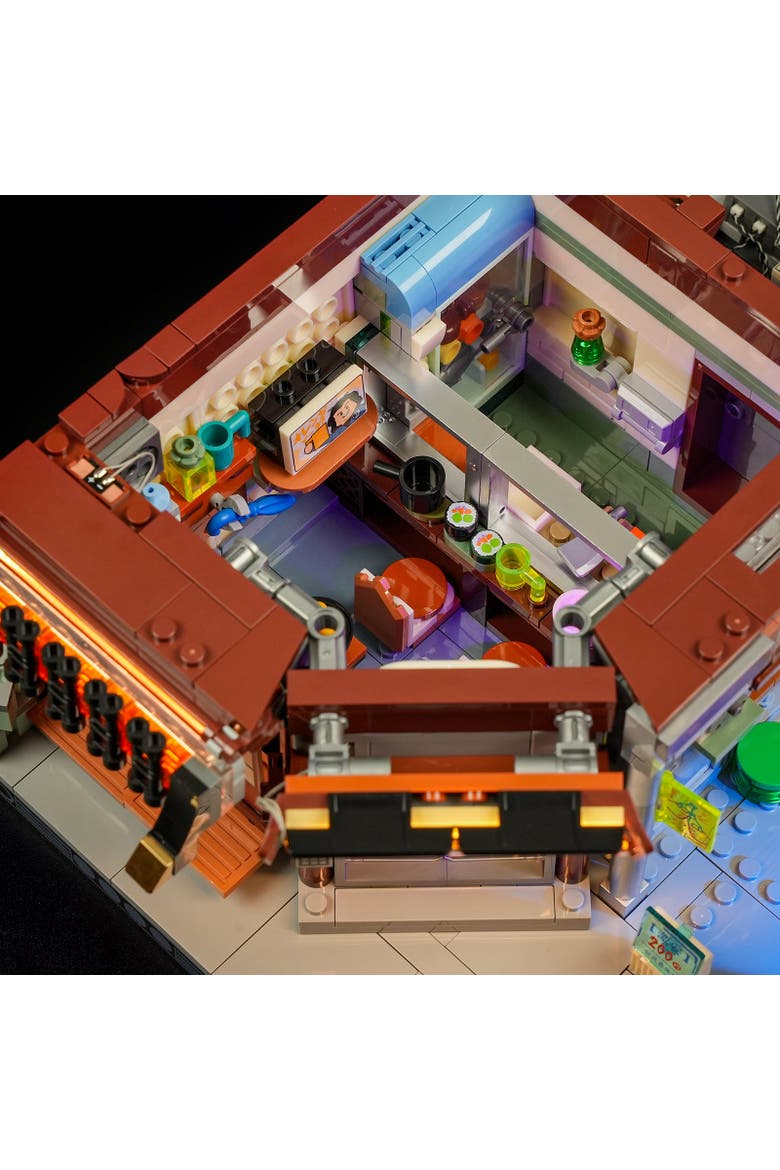 Cyberpunk Japanese Izakaya LED Building Set Model CP1987IZ, Alternate, color, Multicolor