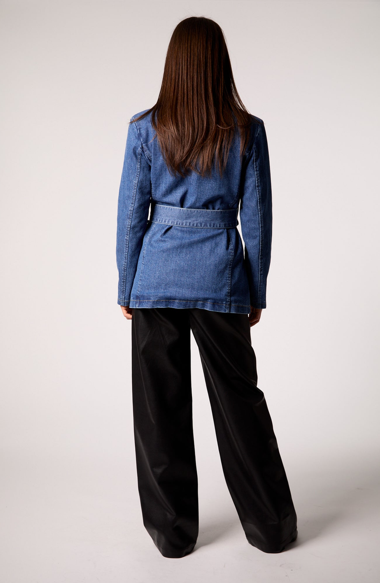 BLUE REVIVAL Gracie Trench Coat with Removable Hoodie Insert, Alternate, color, Medium Stone