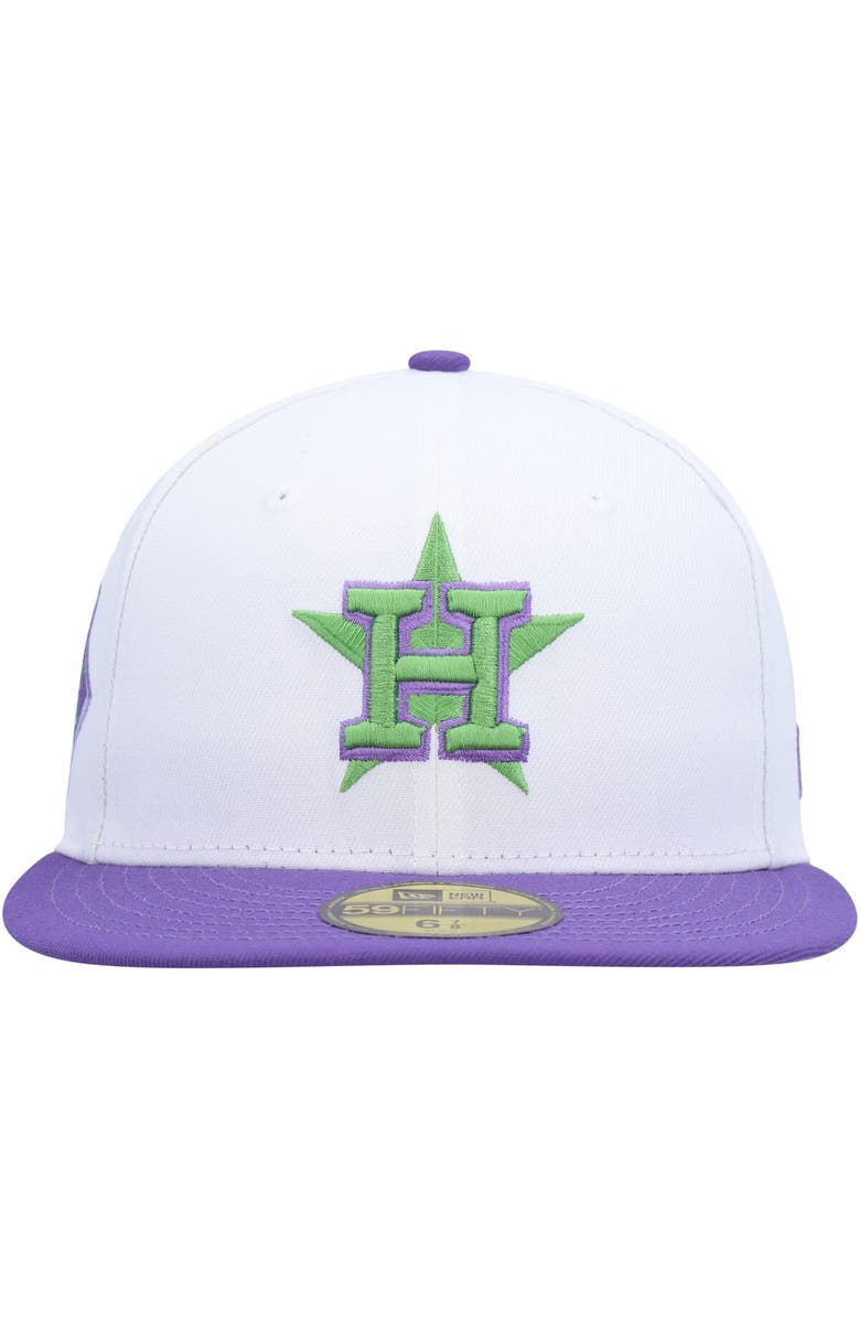 New Era Men's New Era White Houston Astros 2017 World Series Side Patch 59FIFTY Fitted Hat, Alternate, color, 