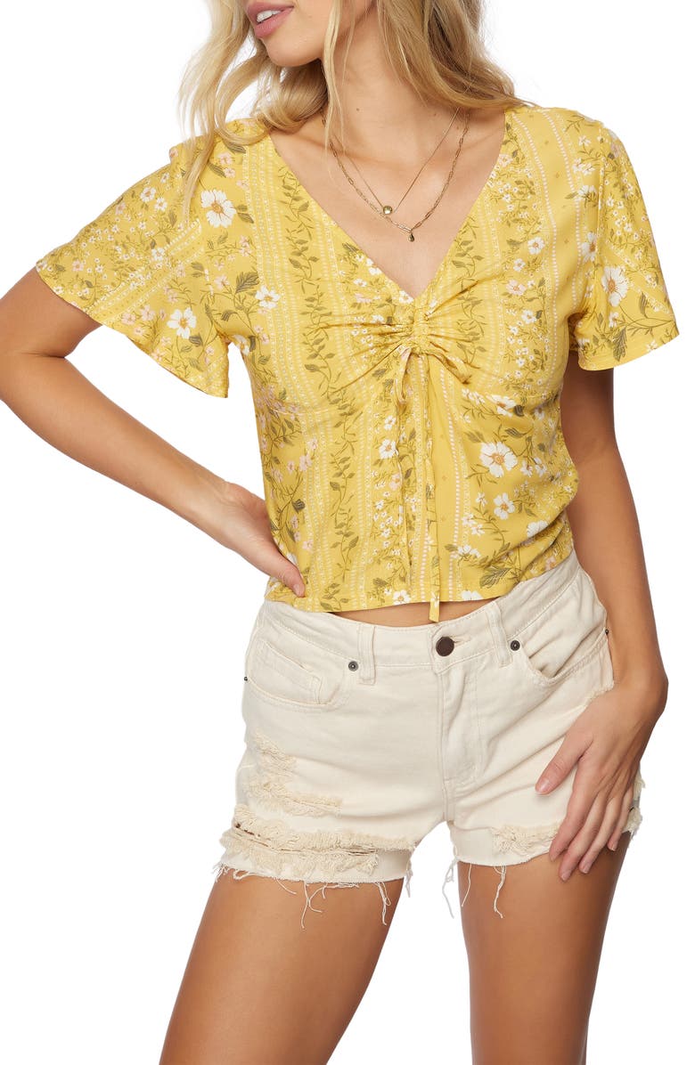 O'Neill Karly Floral Print Top, Main, color, 