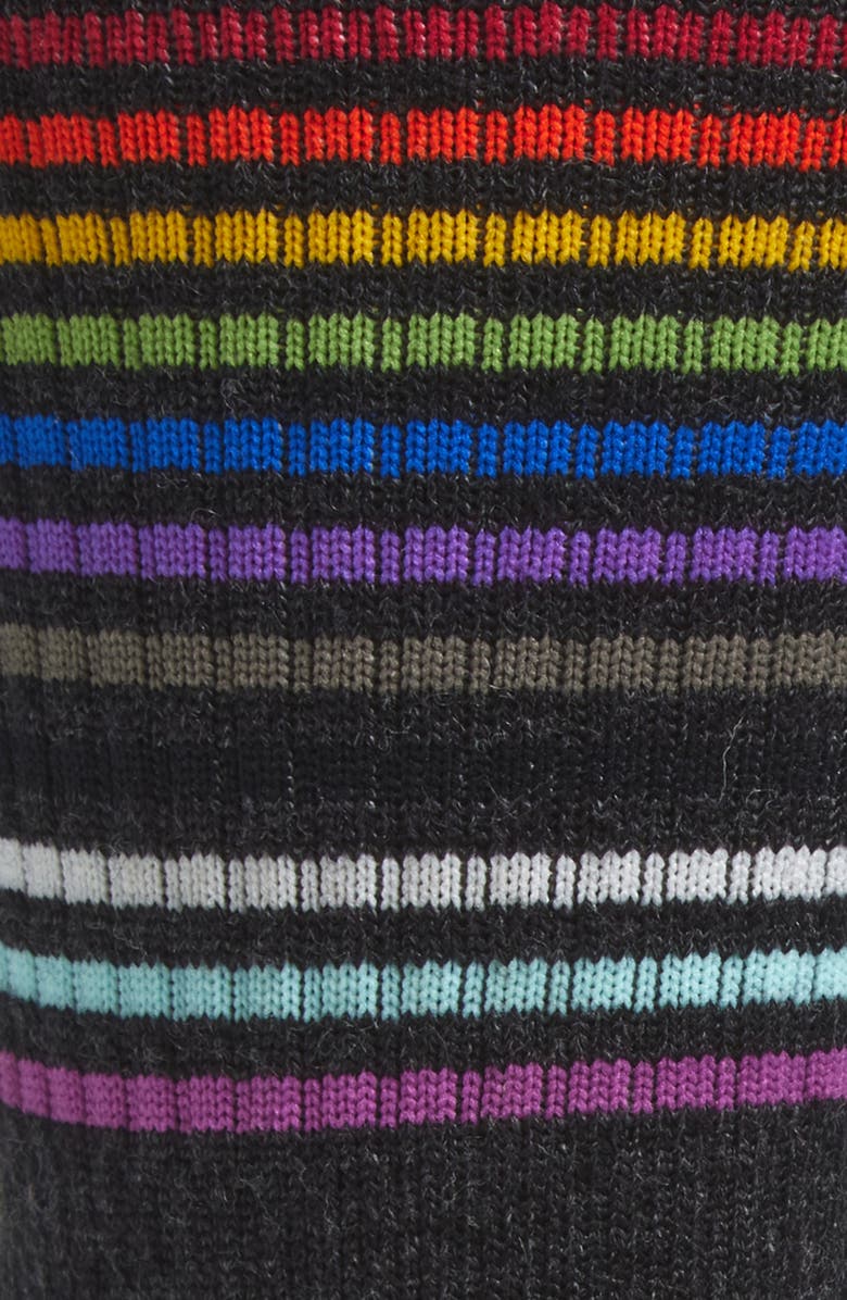 Smartwool Hike Light Cushion Pride Crew Socks, Alternate, color, Charcoal