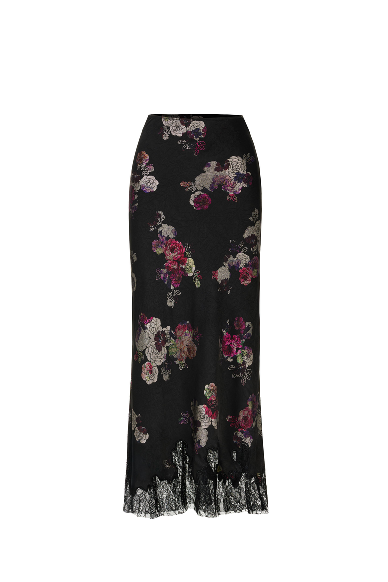 Olivia Skirt, Alternate, color, Black Floral