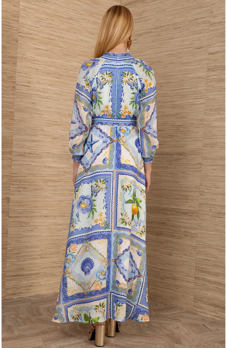 Hale Bob Lakelynn Linen Maxi Dress, Alternate, color,