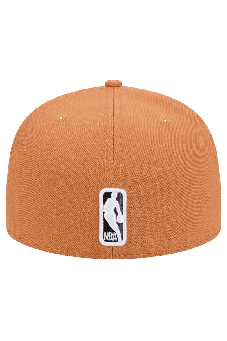 Men's New Era Tan Brooklyn Nets Color Pack 59FIFTY Fitted Hat, Alternate, color, Tan