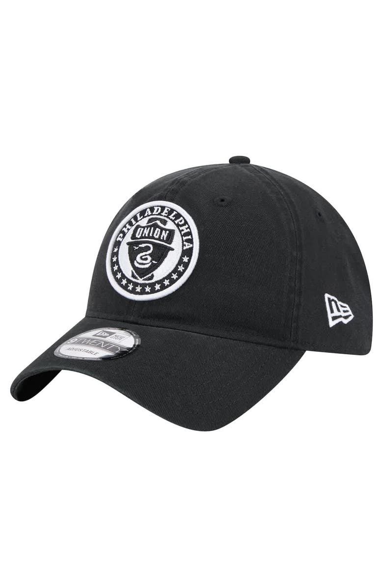 New Era Men's New Era  Black Philadelphia Union 2025 Kickoff 9TWENTY Adjustable Hat, Main, color, 