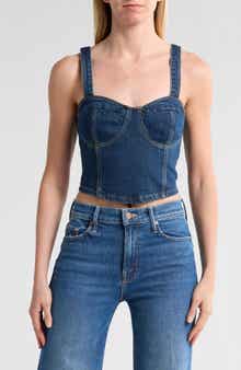 Guilia Denim Crop Top