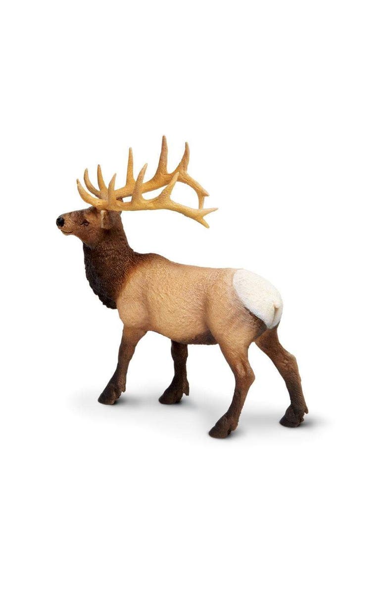 Safari Ltd. Elk Bull Kids Toy Figure, Alternate, color, NO COLOR