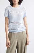 Reiss Chloe Raglan Sleeve Semisheer Linen Sweater
