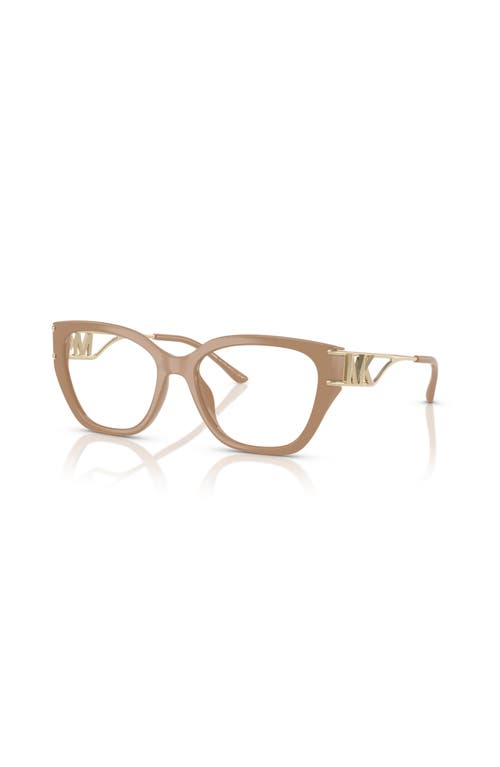Michael Kors 54mm Square Optical Glasses In Nude