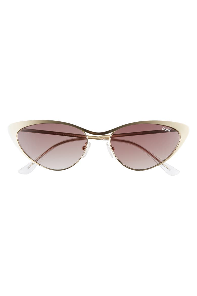 Australia Boss 53mm Cat Eye Sunglasses, Alternate, color, GOLD/ BROWN