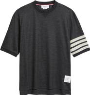 Thom Browne 4-Bar Virgin Wool Jersey T-Shirt