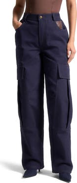 Manière De Voir High Rise Drill Cargo Pants