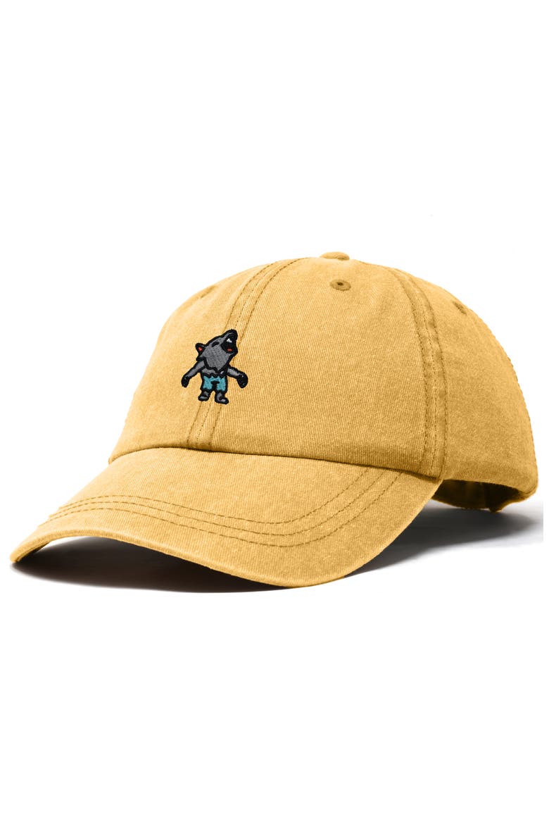 Werewolf Embroidered Dad Hat, Alternate, color, Washed Gold