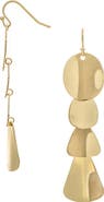 RIVKA FRIEDMAN Satin Disc Tiered Drop Earrings
