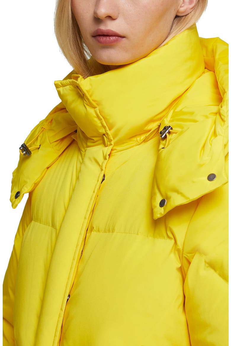 Aurora Water Repellent Long Puffy Down Parka, Alternate, color, DAFFODIL