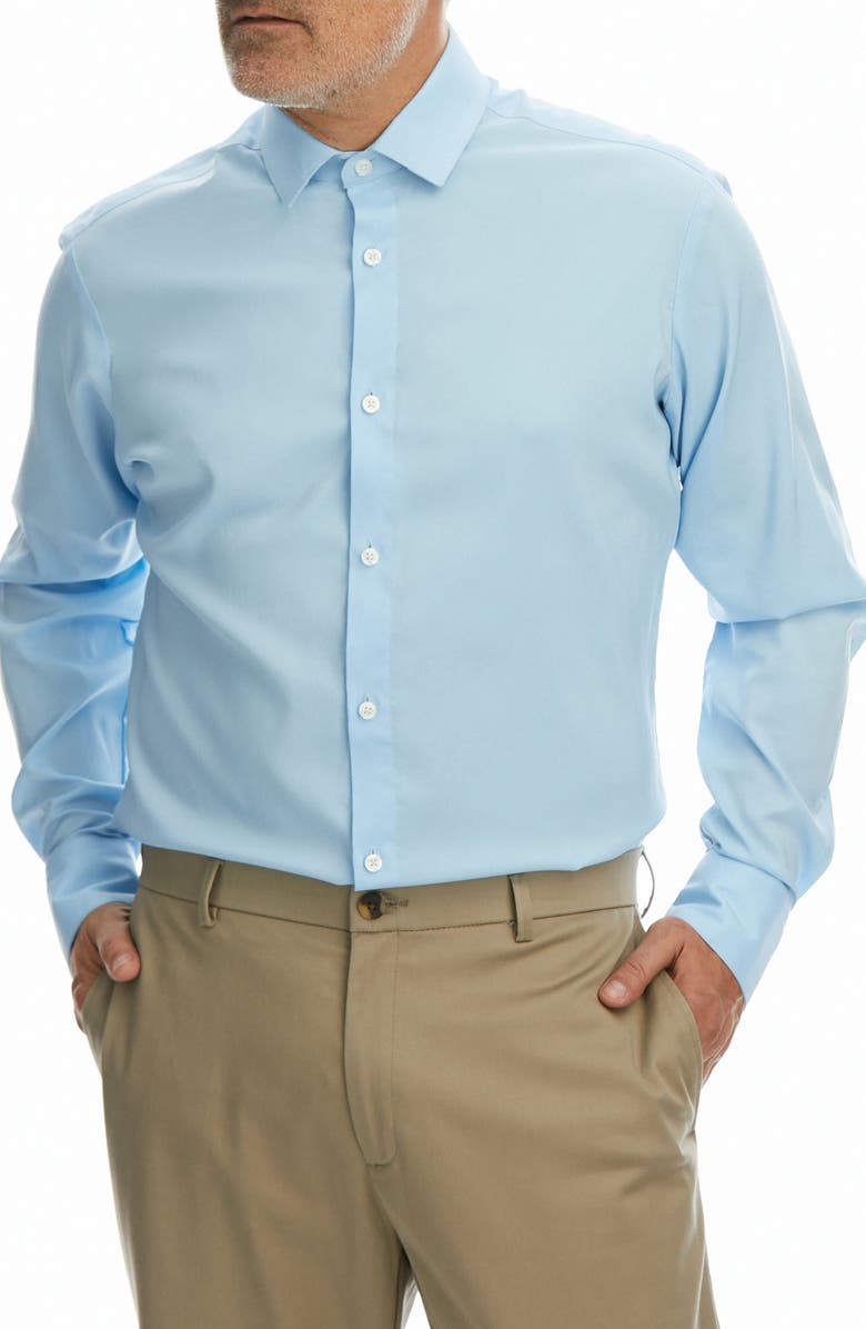 HAGGAR Classic Fit Performance Stretch Dress Shirt, Main, color, 