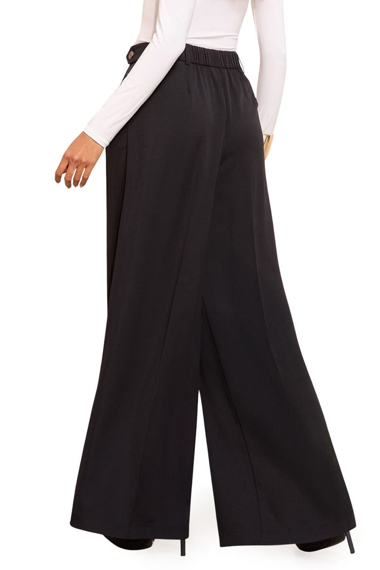 High Waist Wide Leg Pants, Alternate, color, BLACK