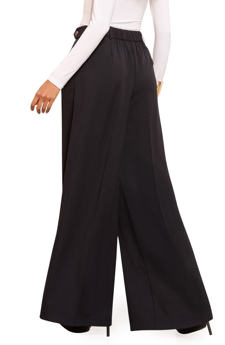 Friends Like These High Waist Wide Leg Pants, Alternate, color, Black