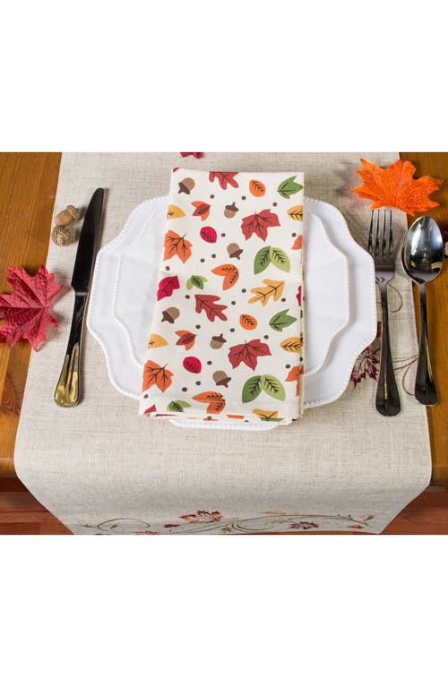 Design Imports Autumn Wheat Table Runner In Gray