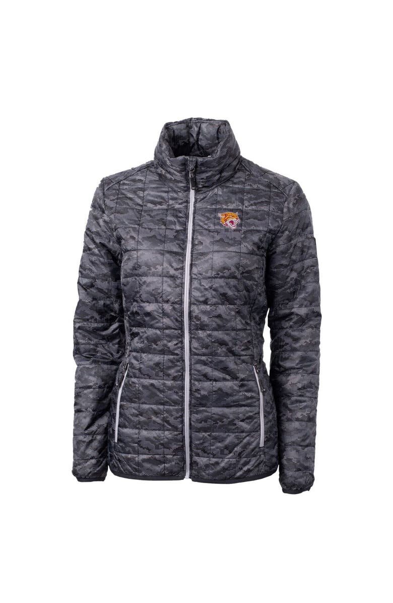 Cutter & Buck Women's Cutter & Buck Black Bethune-Cookman Wildcats Eco Full-Zip Puffer Jacket, Main, color, 