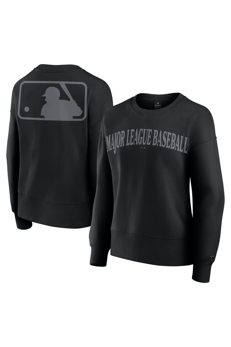 Women's Fanatics Black MLB Elements Flow Pullover Sweatshirt, Alternate, color, Black