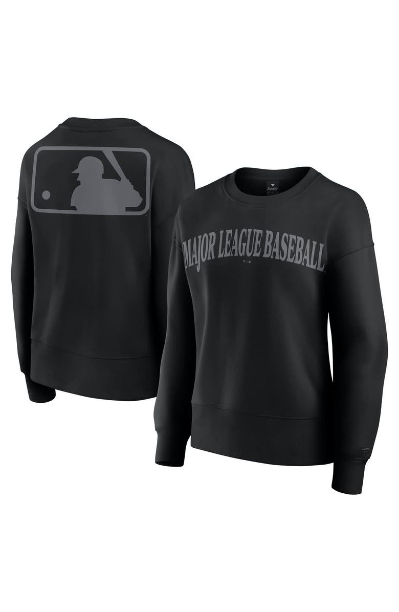 FANATICS Women's Fanatics Black MLB Elements Flow Pullover Sweatshirt, Alternate, color, Black