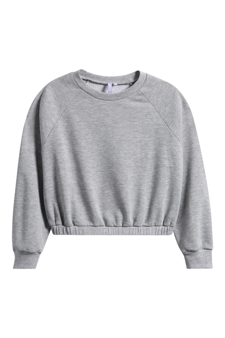 Kids' Sweatshirt, Main, color, HEATHER GREY